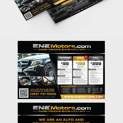 Auto Detailing & Repair Post Card Mailer