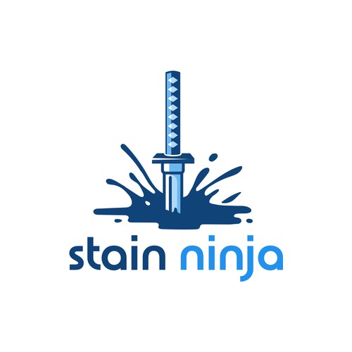 Ninja logo with the title 'Katana stain'