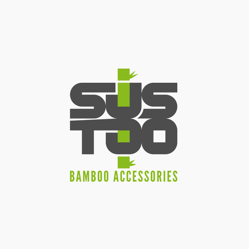 Bamboo logo with the title 'Sustoo Logo Design'