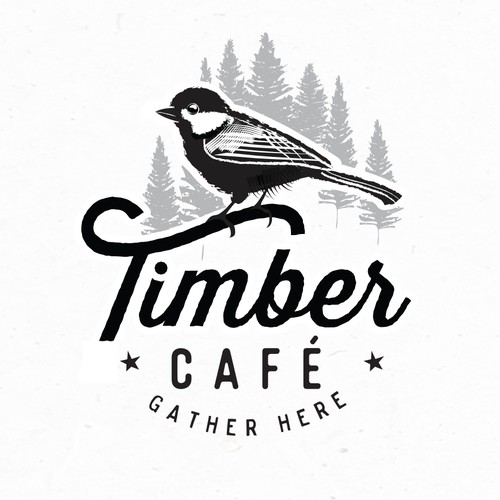 Natural brand with the title 'Logo for Rusitc, Woodland Coffee Shop'