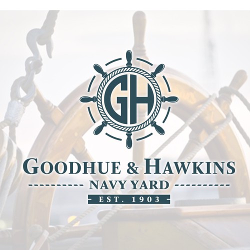 Boat logo with the title 'GH Navigation'