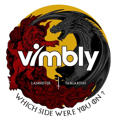 Line art t-shirt with the title 'Vimbly T-Shirt'