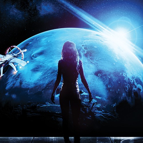 Science-fiction book cover with the title 'The Dark Side of Gaia'