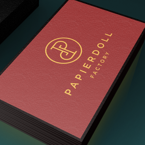Eye-catching logo with the title 'Logo concept for Papier Doll Factory, the company that sell global inspired women's apparel and accessories via virtual retail store (online); Personal Stylist Services; Closet Editing; Model Scout.'