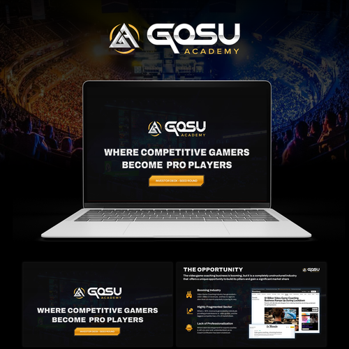 Prezi design with the title 'Gosu Academy'