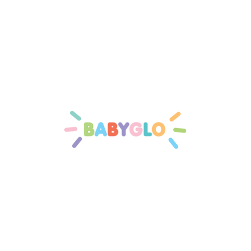 Glow logo with the title 'Logo concept for a baby product company'