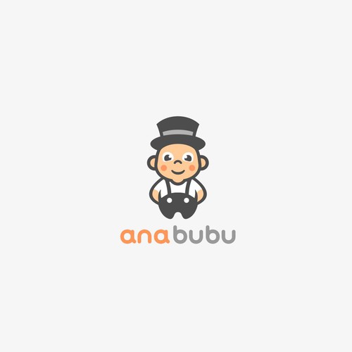 Baby boutique design with the title 'AnaBubu Brand Identity'