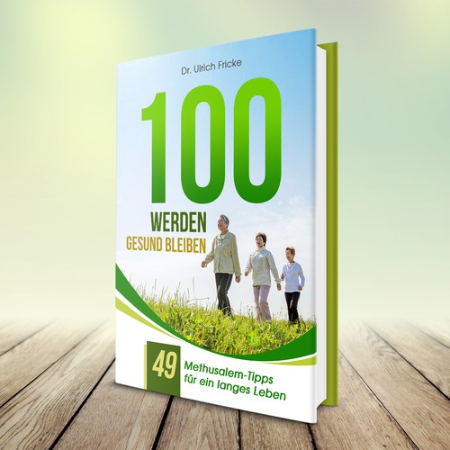 Health book cover with the title 'fresh design concept for Dr. Ulrich Fricke'