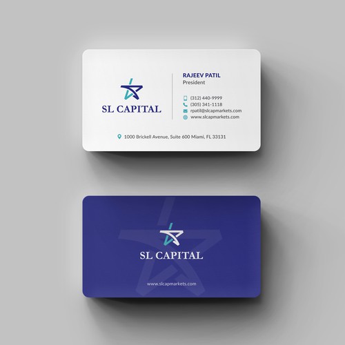 Navy blue design with the title 'Real Estate Business Card Design'