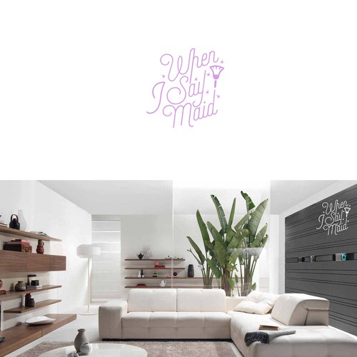 Maid logo with the title 'logo maid service website'