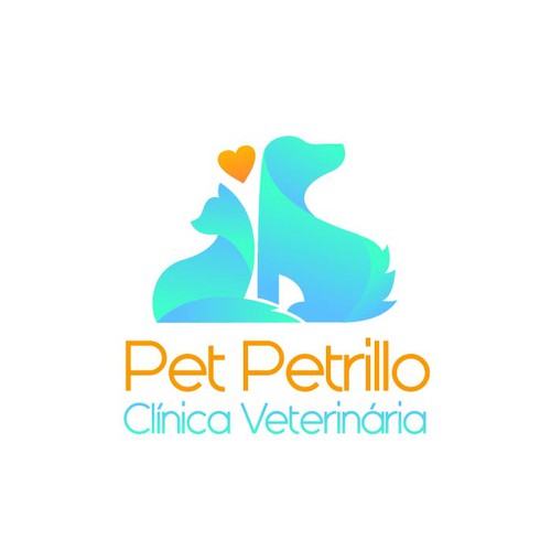 Veterinary brand with the title 'Pet Petrillo Clínica Veterinária'