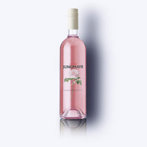 Rose label with the title 'Label for a rose wine'