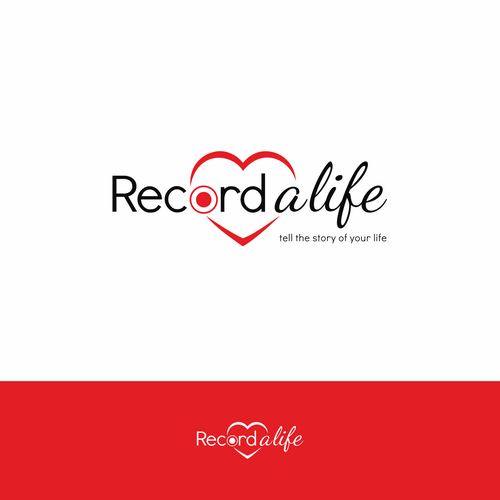 Recording studio logo with the title 'Idea for a business doing audio recordings of life stories'