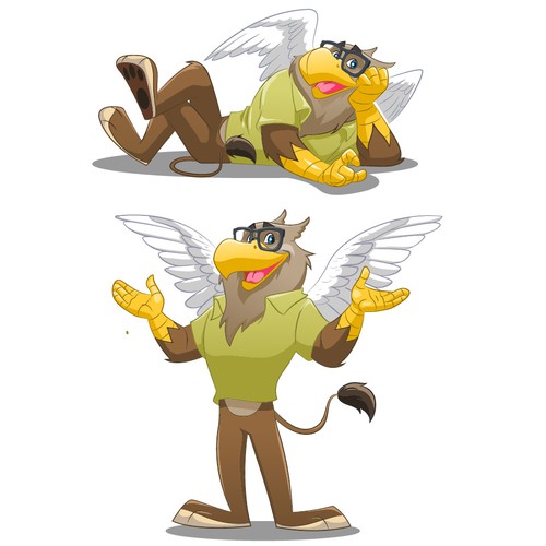 Glasses design with the title 'Griffen Apotheke mascot'