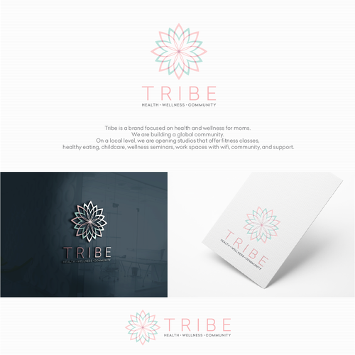 Childcare logo with the title 'Logo for Tribe wellness'
