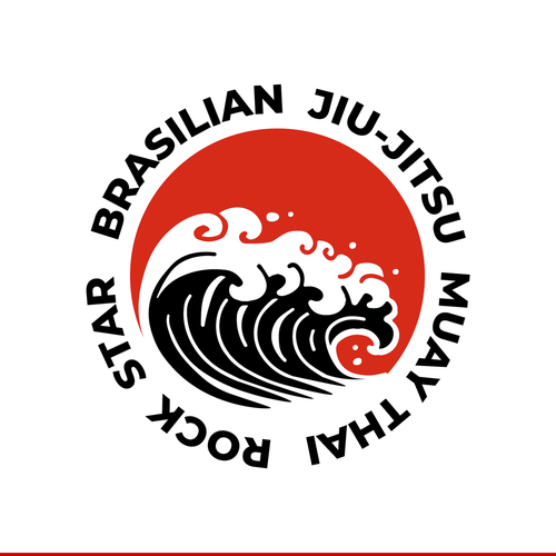 Muay Thai design with the title 'Illustration for clothing for a martial arts'