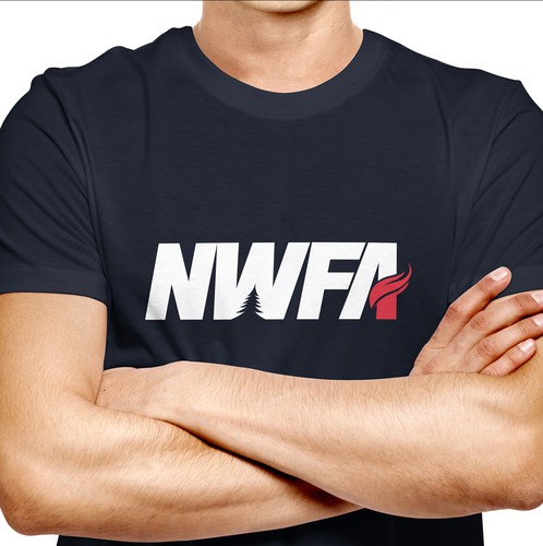Firefighter design with the title 'NWFA Logo'