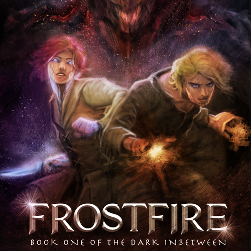 Dark fantasy book cover with the title 'Winning Design for A Novel Cover'