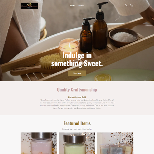 Hotel design with the title 'SQUARE ONLINE STORE | Design for Sweet Scents'