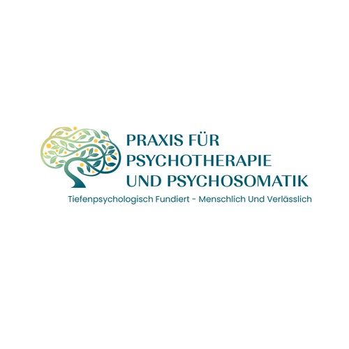 Psychology design with the title 'Praxis für Psychotherapie und Psychosomatik'