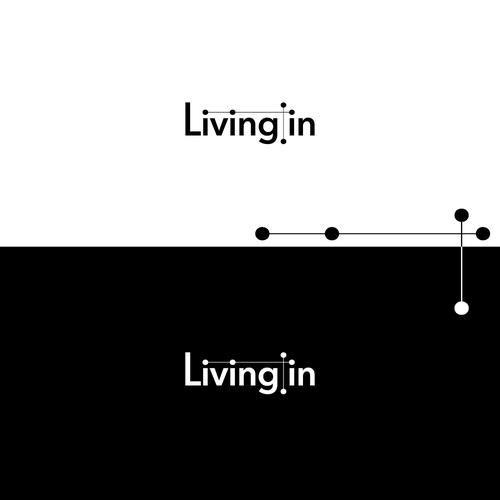 Dot logo with the title 'Sexy and minimalistic logo for urban living'