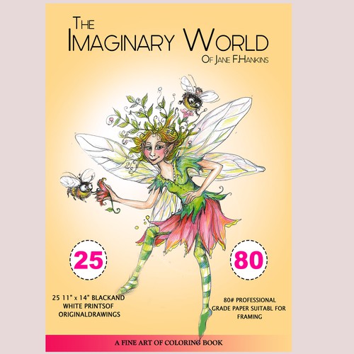 Graphic book cover with the title 'Book cover design'