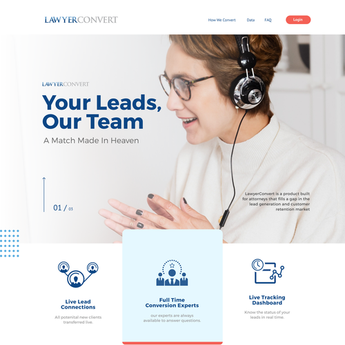 Lawyer website with the title 'Website Design'