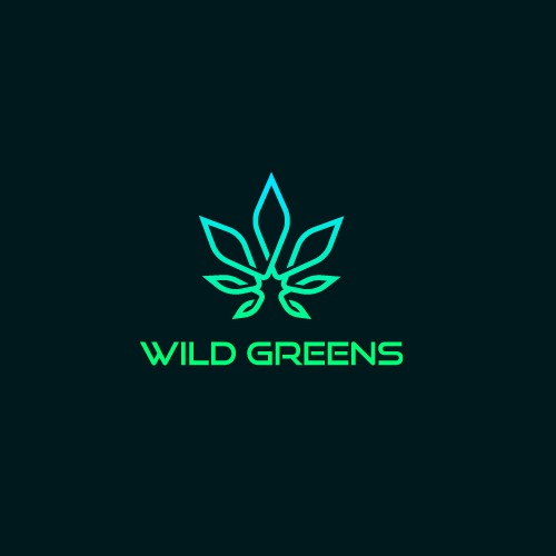 Company design with the title 'Wild Greens logo design'
