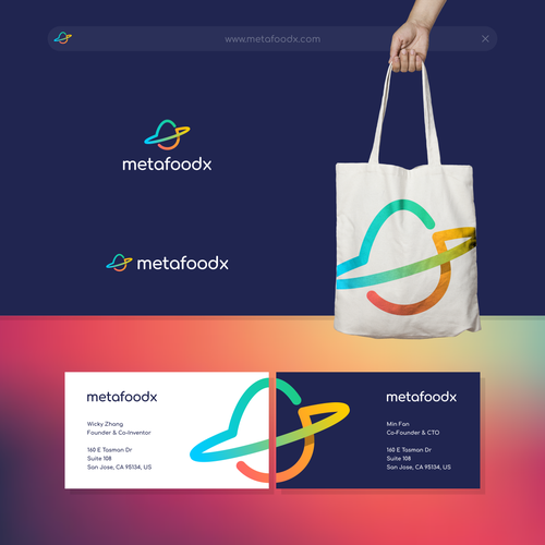 Food brand with the title 'MetafoodX logo'