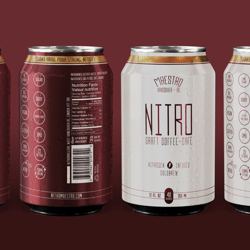 Beer design with the title 'Nitro Infused Coldbrew Coffee '