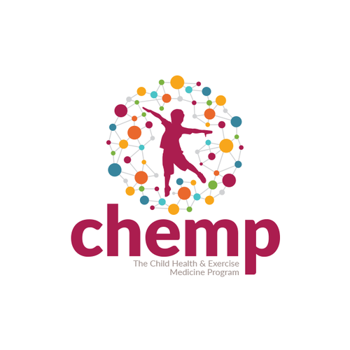 Research logo with the title 'Logo concept for CHEMP '