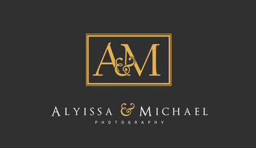 Ampersand logo with the title 'Wedding photography Alyissa and Michael'