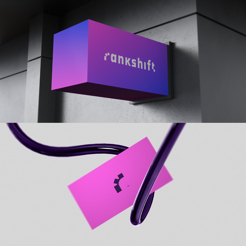 Mechanical design with the title 'Rankshift Logo'