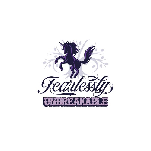 Unicorn design with the title 'Logo for Survivors of Narcissist Abuse & Domestic Violence '