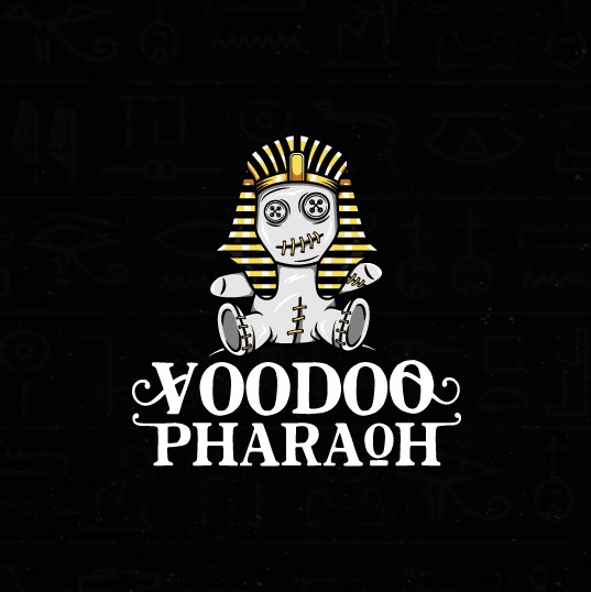 Pharaoh logo with the title 'Edgy logo for  EDM Artist.'