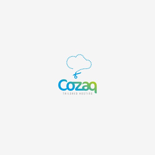 Cloud brand with the title 'Logo for a tailored cloud-hosting service'