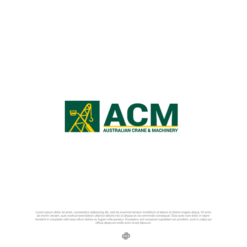 Crane logo with the title 'Logo Design Entri for ACM'
