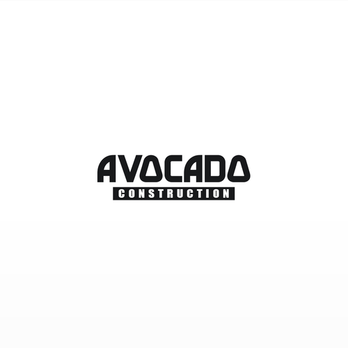 Avocado logo with the title 'Bold Custom Font Design'