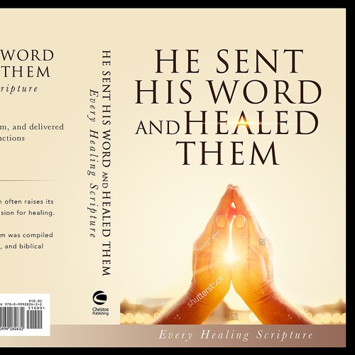 Hand book cover with the title 'Book Cover Design'