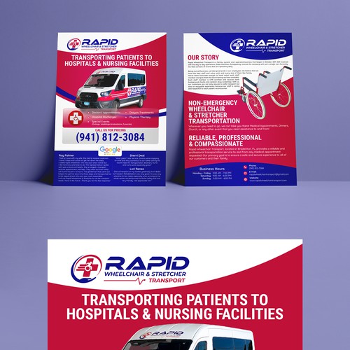 Hospitality design with the title 'Ambulance Service Flyer'