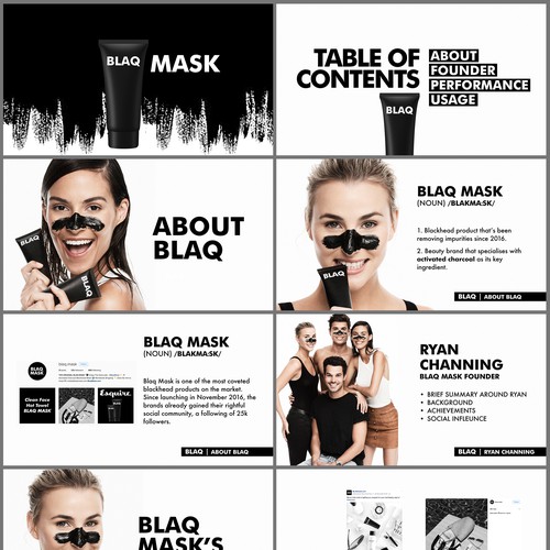 Contrast design with the title 'Product Presentation'