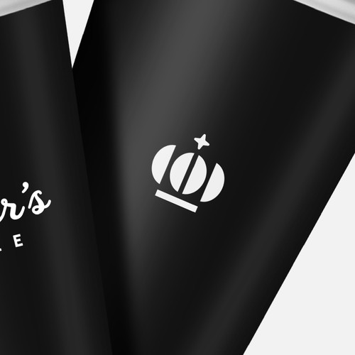 Royal design with the title 'Logo for Coffee Shop'