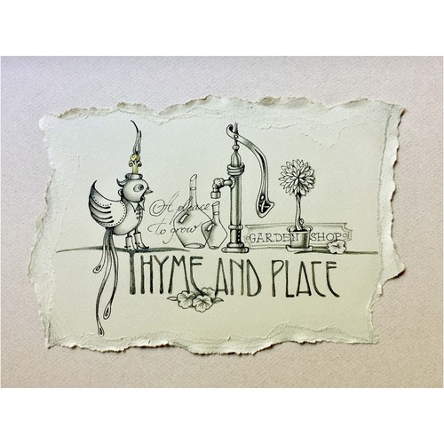 Garden brand with the title 'Design a brand for a garden shop'