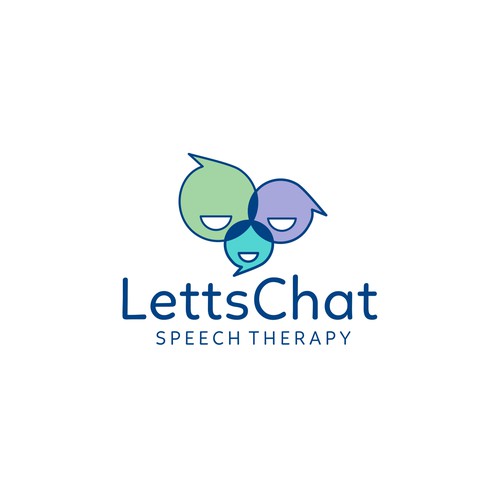 Psychiatry logo with the title 'Letts Chat. Speech Therapy'