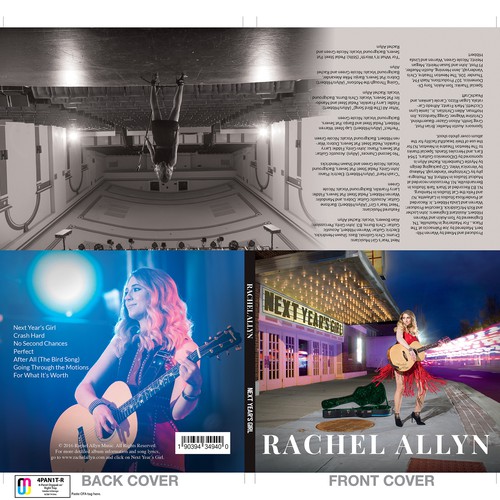 CD design with the title 'cd package 4 panel digipak design'