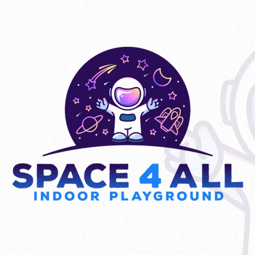 Playground design with the title 'Space 4 All'