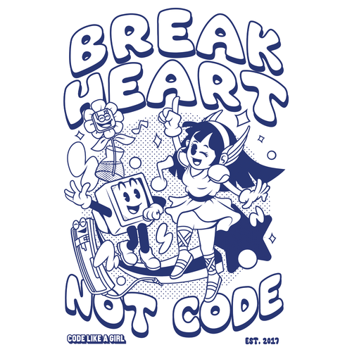 Anime artwork with the title 'Bold & Playful: Retro-Inspired Graphic Tee'