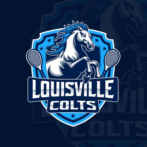 League logo with the title 'Louisville Colts'