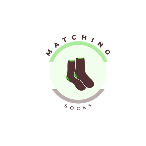 UX and UI logo with the title 'Matching Socks Logo Design'