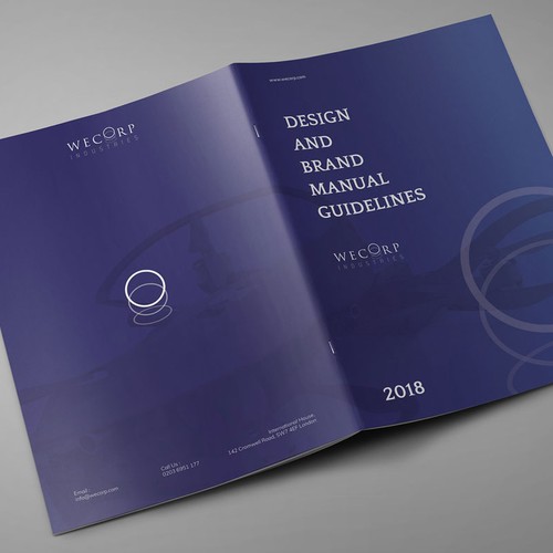 Font design with the title 'Brand guide for tech brand'